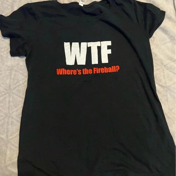 Funny women’s graphic tee fireball logo - Picture 1 of 4